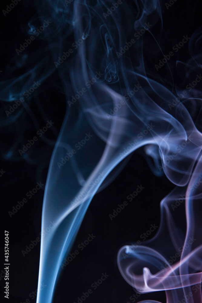 Real Smoke on Black Background Real Smoke on Black Background