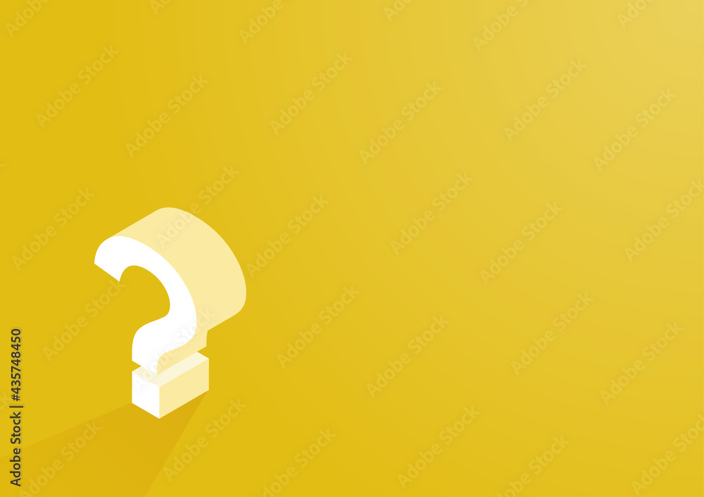 シンプルな はてな の背景イラスト素材 コピースペースあり Stock Vector Adobe Stock