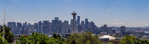 Panorama of Seattle skyline in Washington