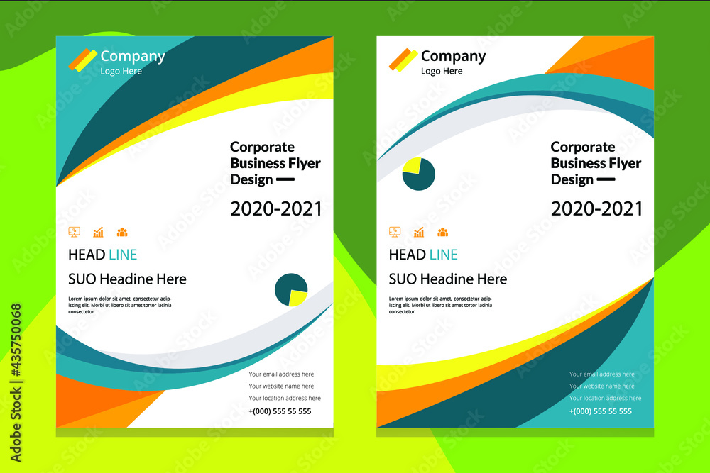 corporate business flyer and vector template design corporate business flyer and vector template design