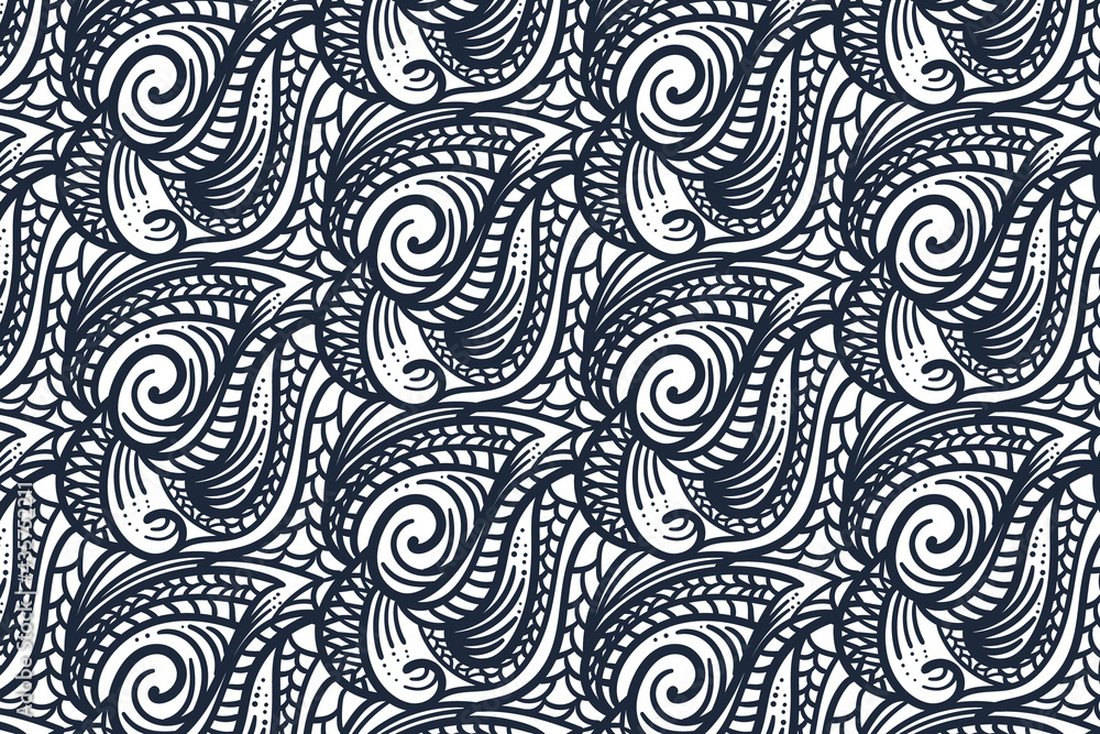 vector ornamental pattern. decorative tribal seamless pattern