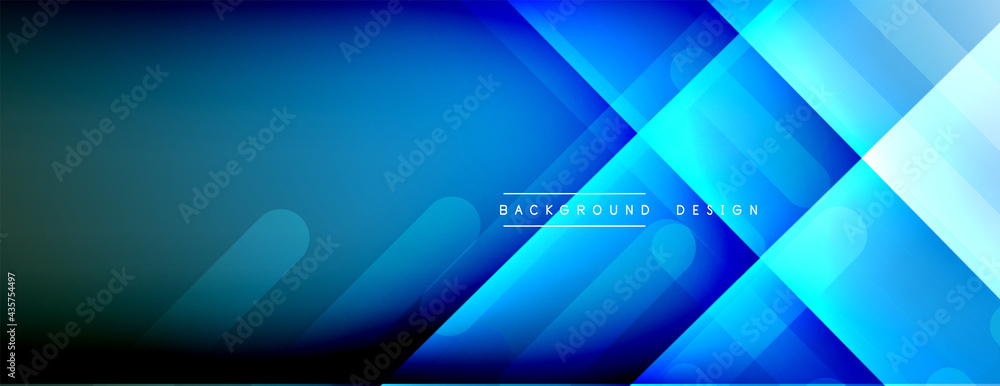 Naklejka premium Dynamic lines abstract background. 3D shadow effects and fluid gradients. Modern overlapping forms