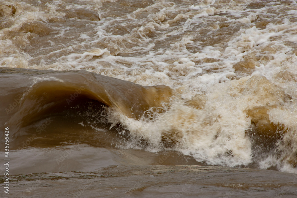 Fototapeta premium 川の増水