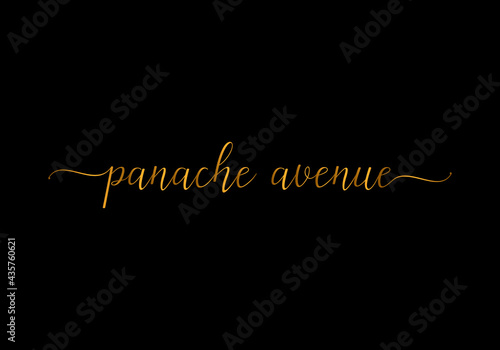Panache Avenue- Typography word mark logo design template