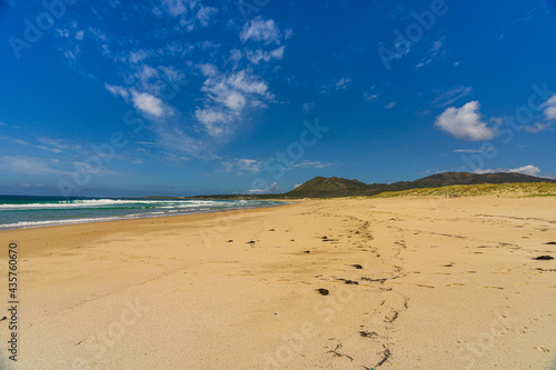 Beach view from Mount Louro in Galicia, Spain. © Luis