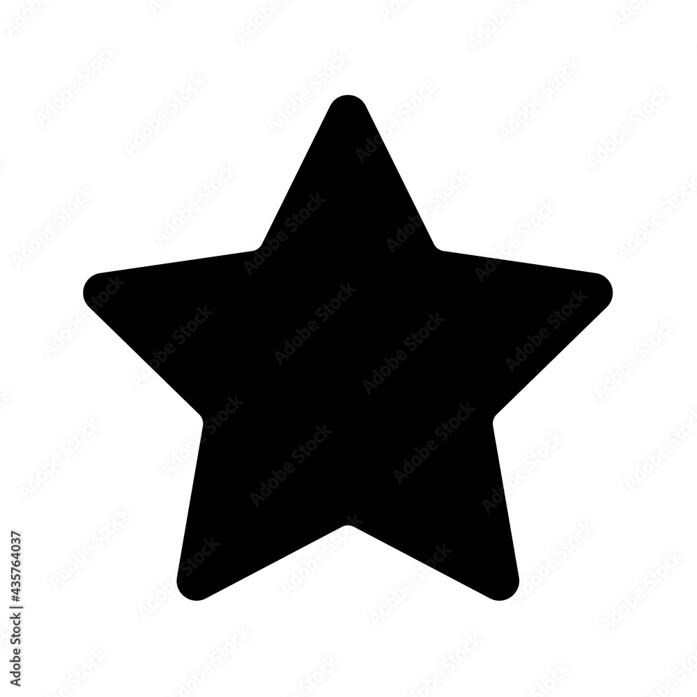 Shopping star or Add to favourites simple isolated icon for apps and websites Shopping star or Add to favourites simple isolated icon for apps and websites