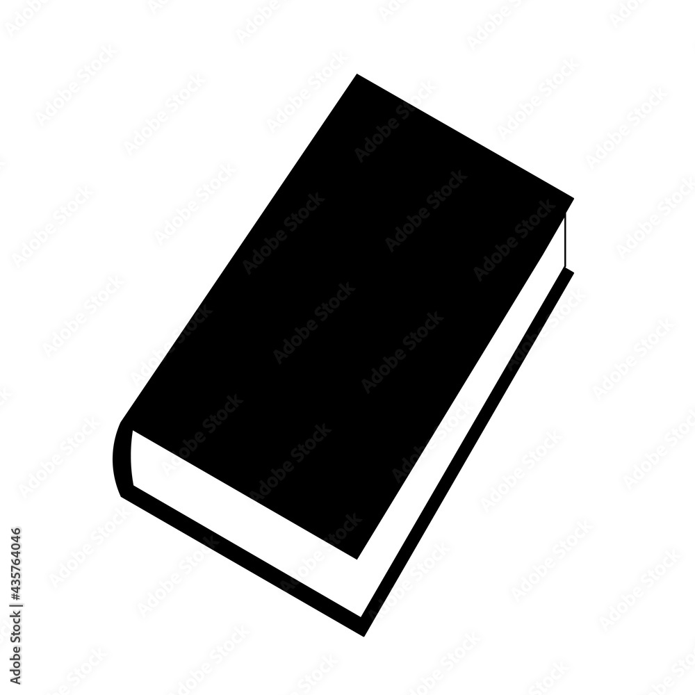 Simple icon of book for apps and websites isolated on white background Simple icon of book for apps and websites isolated on white background