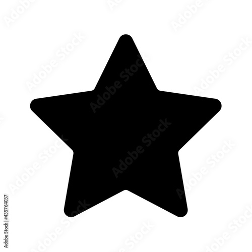 Shopping star or Add to favourites simple isolated icon for apps and websites