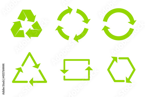 Recycle icon collection. Set recycle signs