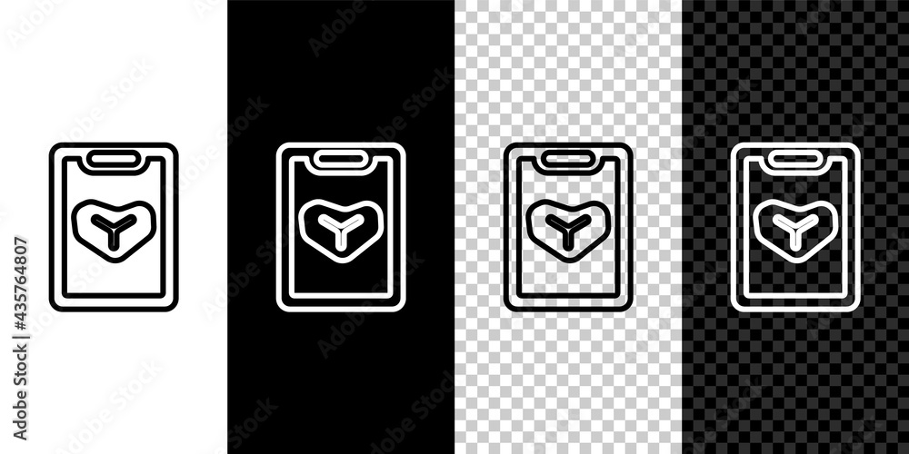 Set line Restaurant cafe menu icon isolated on black and white, transparent background. Vector Set line Restaurant cafe menu icon isolated on black and white, transparent background. Vector