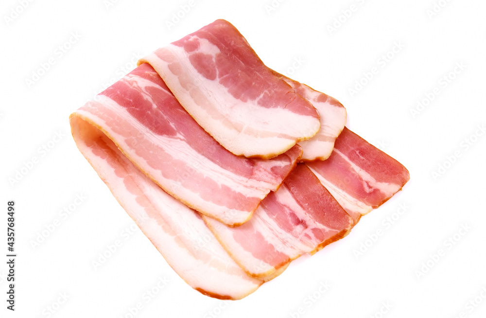 bacon isolated on white background bacon isolated on white background