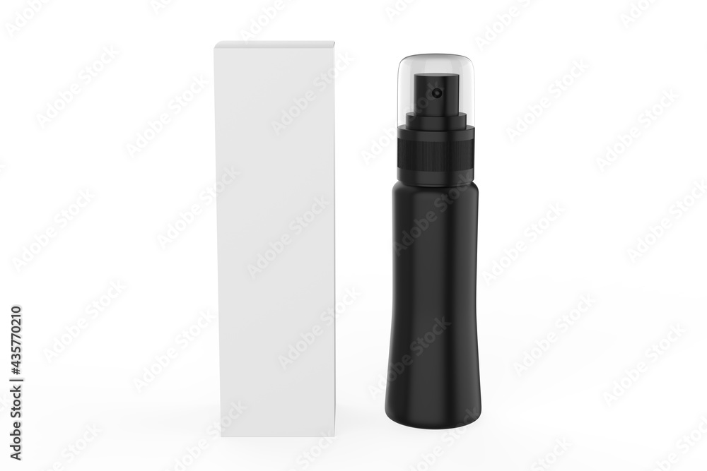 blank spray bottles for Mock up, cosmetic package. template for advertising, cosmetic products or household. 3d illustration blank spray bottles for Mock up, cosmetic package. template for advertising, cosmetic products or household. 3d illustration