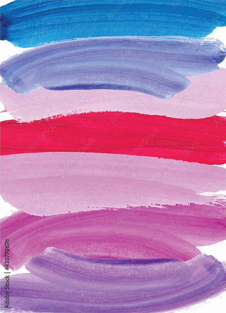 Abstract hand painted watercolor brush stroke background.