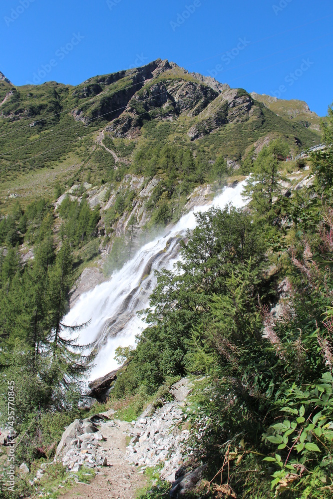 a big waterfall