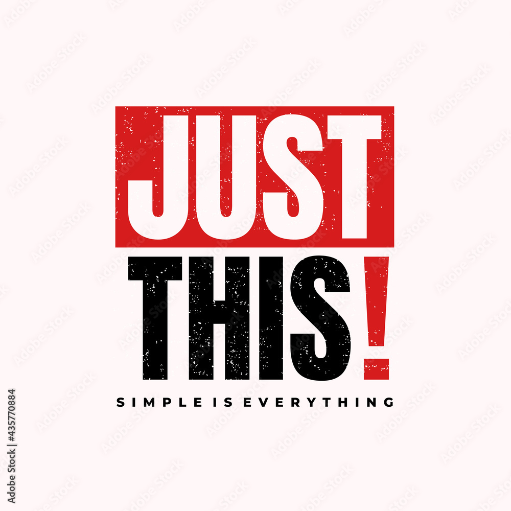 Just Do It Typography T-shirt Design