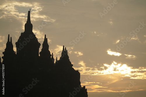 pagoda at sunset