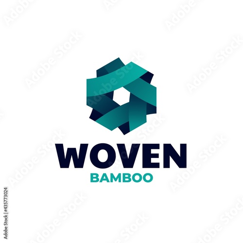 Vector Logo Illustration Butterfly Gradient Colorful Style.