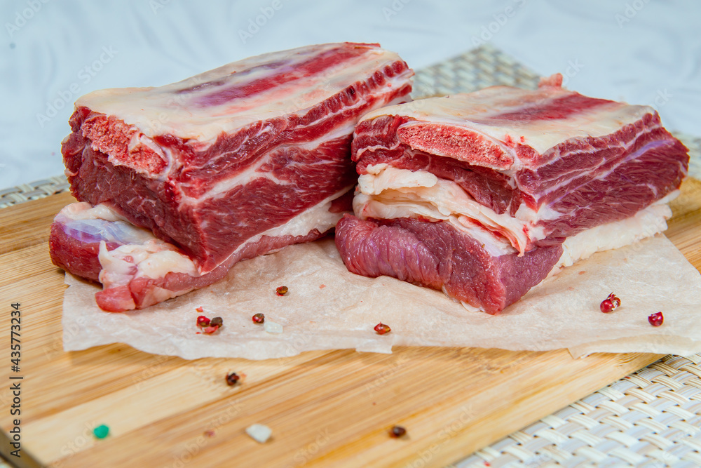 Fresh raw beef ready to cook Fresh raw beef ready to cook