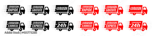 Picto camion livraison (série de 6)	