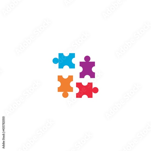 People puzzle illustration