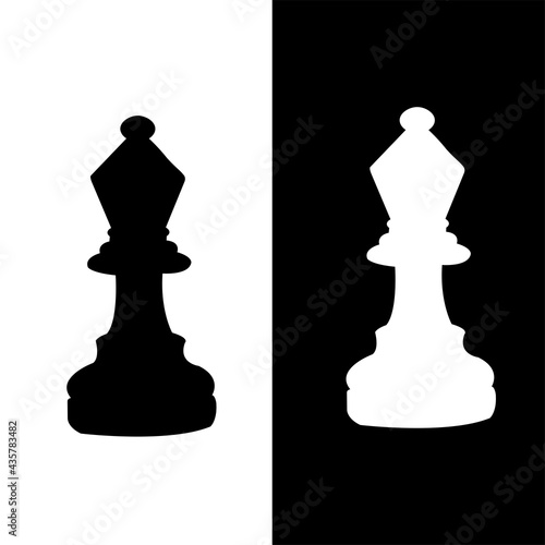 Graphic flat chess icon for your design and website, flat chess icon design