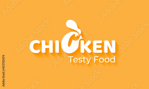 BBQ Chicken Restaurant Food Logo Design