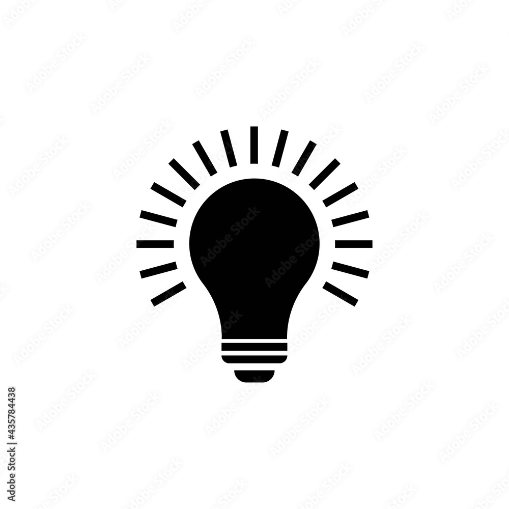 Idea light bulbs Vector design icon Idea light bulbs Vector design icon