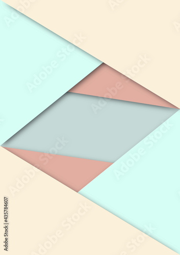 Background design, color scheme, and layered design.