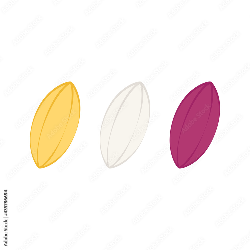 Rice vector. rice vector on white background. Rice berry. Rice vector. rice vector on white background. Rice berry.