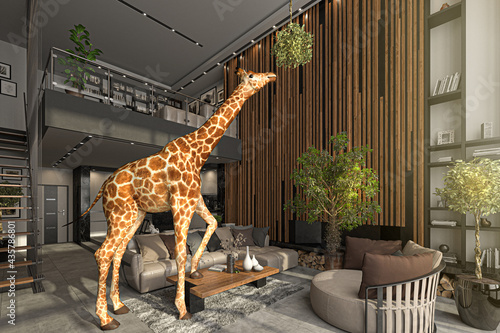 Außergewöhnliche Maisonette Giraffenwohnung