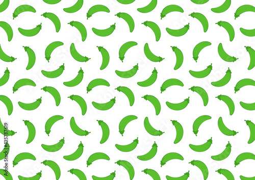 Green peas pattern wallpaper. Green peas vector on white background.
