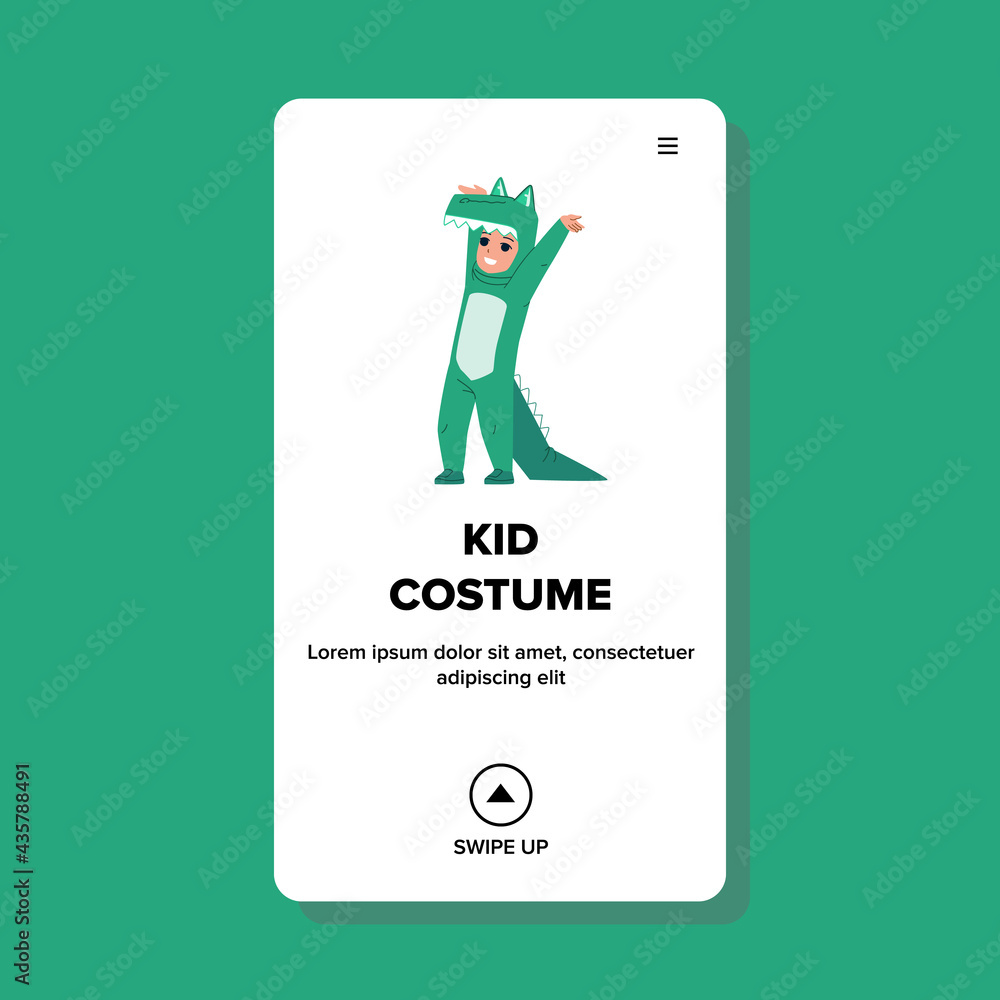 Crocodile Kid Costume Wearing Boy On Party Vector. Boy In Funny Kid Costume On Thematic Birthday Party. Character Child In Carnival Clothes Or Pajamas Web Flat Cartoon Illustration Crocodile Kid Costume Wearing Boy On Party Vector. Boy In Funny Kid Costume On Thematic Birthday Party. Character Child In Carnival Clothes Or Pajamas Web Flat Cartoon Illustration