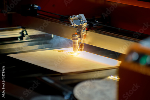 Laser milling engraving machine. Printing Technology photo