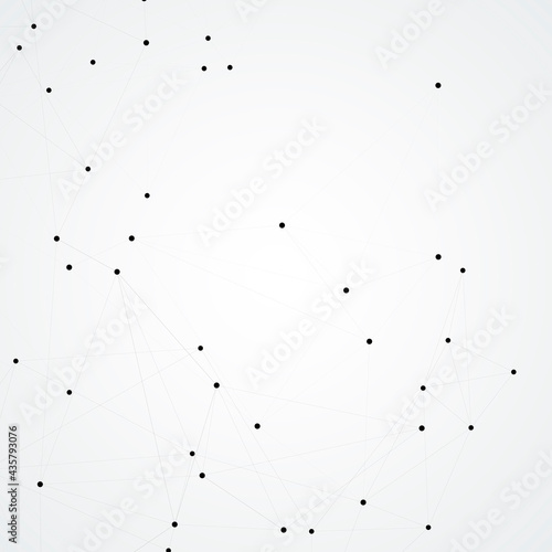 Abstract icon with network dots. Art element. Vector icon. Social network. Line symbol. Low polygon. Digital science technology concept. Abstract background wallpaper