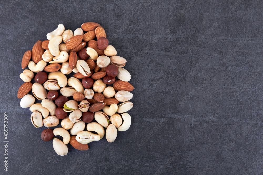 Heap of mixed nuts Heap of mixed nuts