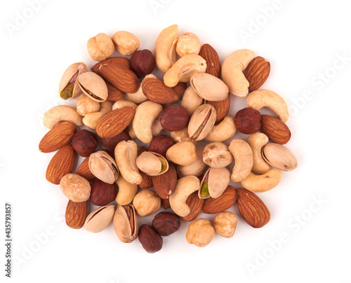 Nuts on white