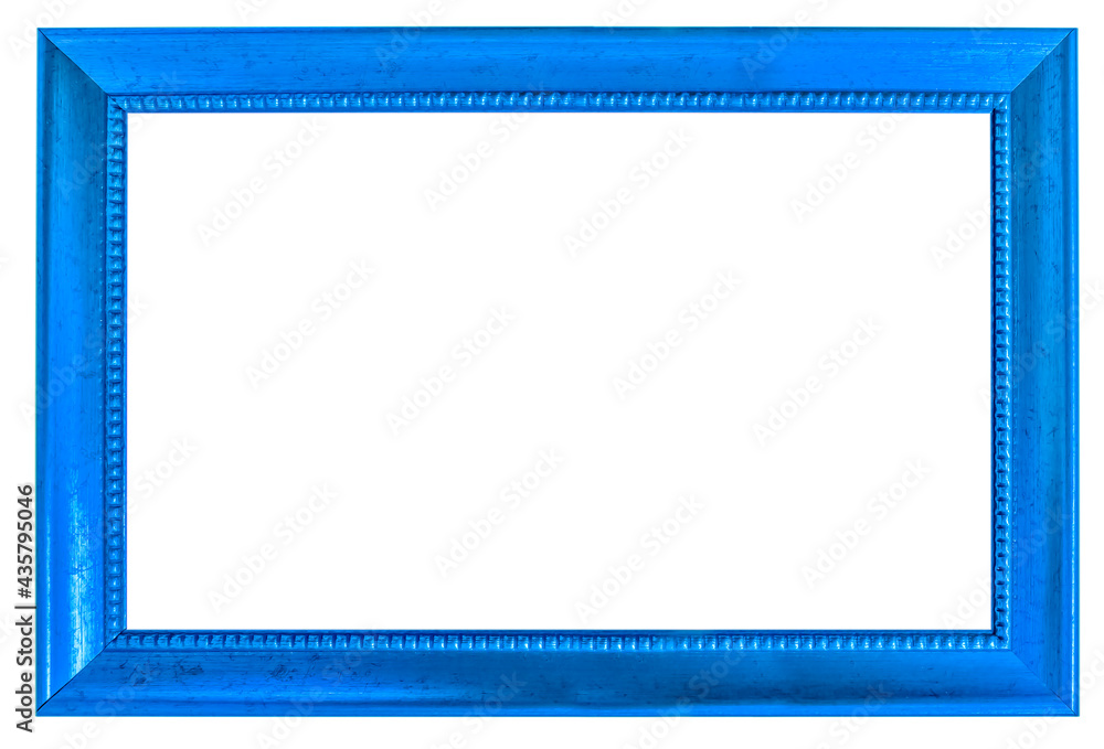 cadre bleu sur fond blanc 