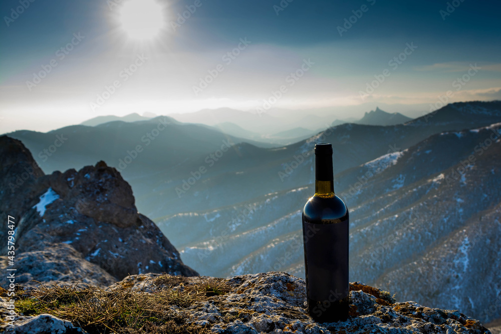 Wine in the snow