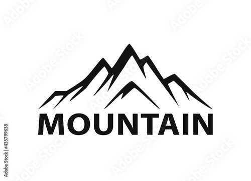 mountain logo silhouette graphic element