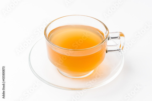 Hot drinks isolated on a white background.