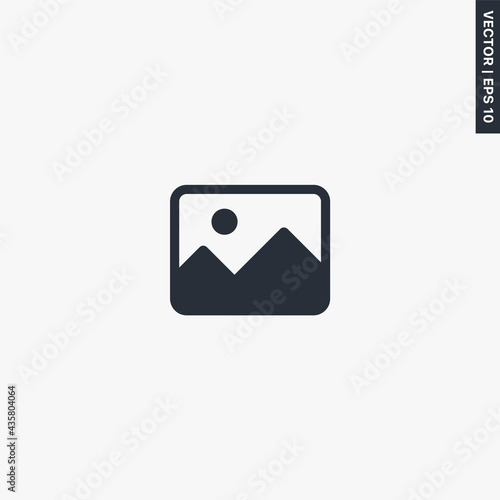 Picture, image, premium quality flat icon