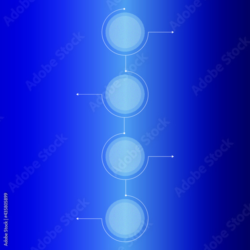 Inforgraphic in glassmorphism style