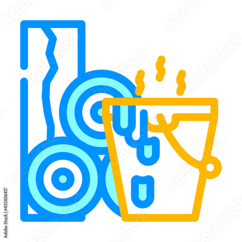 bitumen building material color icon vector. bitumen building material sign. isolated symbol illustration