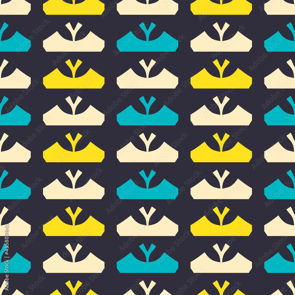 Seamless pattern with bright geometric shapes. Seamless pattern with bright geometric shapes.