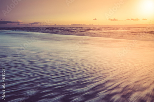 Beautiful beach and sunset background