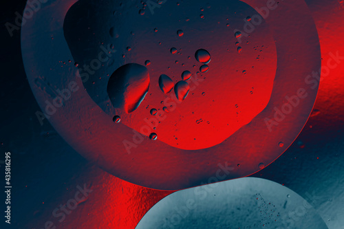 air bubbles in liquid, abst...