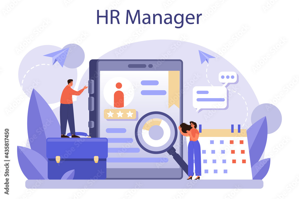 Human resources concept. Idea of recruitment and job management. Human resources concept. Idea of recruitment and job management.