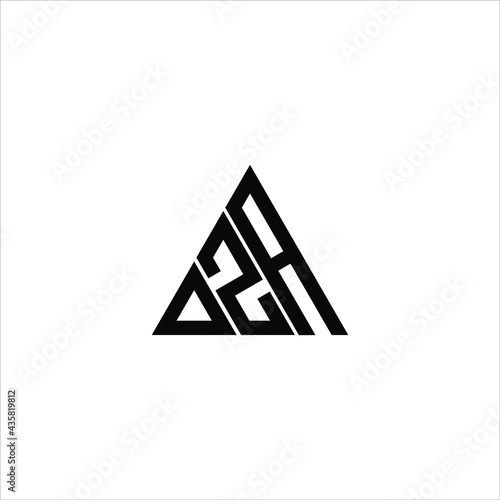 D Z A letter logo creative design. DZA icon