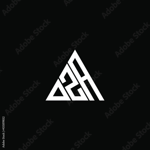 D Z A letter logo creative design. DZA icon
