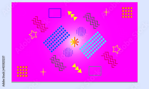 Memphis Background Design